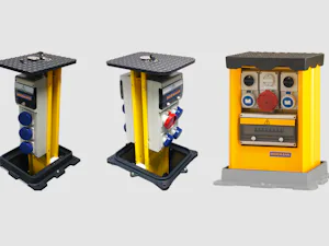 Bij de bovengrondse verzorgingsstations wordt de behuizing... Bij de bovengrondse verzorgingsstations wordt de behuizing verlengd om de kabels en leidingen aan te sluiten voor het moment van gebruik. De aansluitingen voor elektriciteit, water, perslucht of...