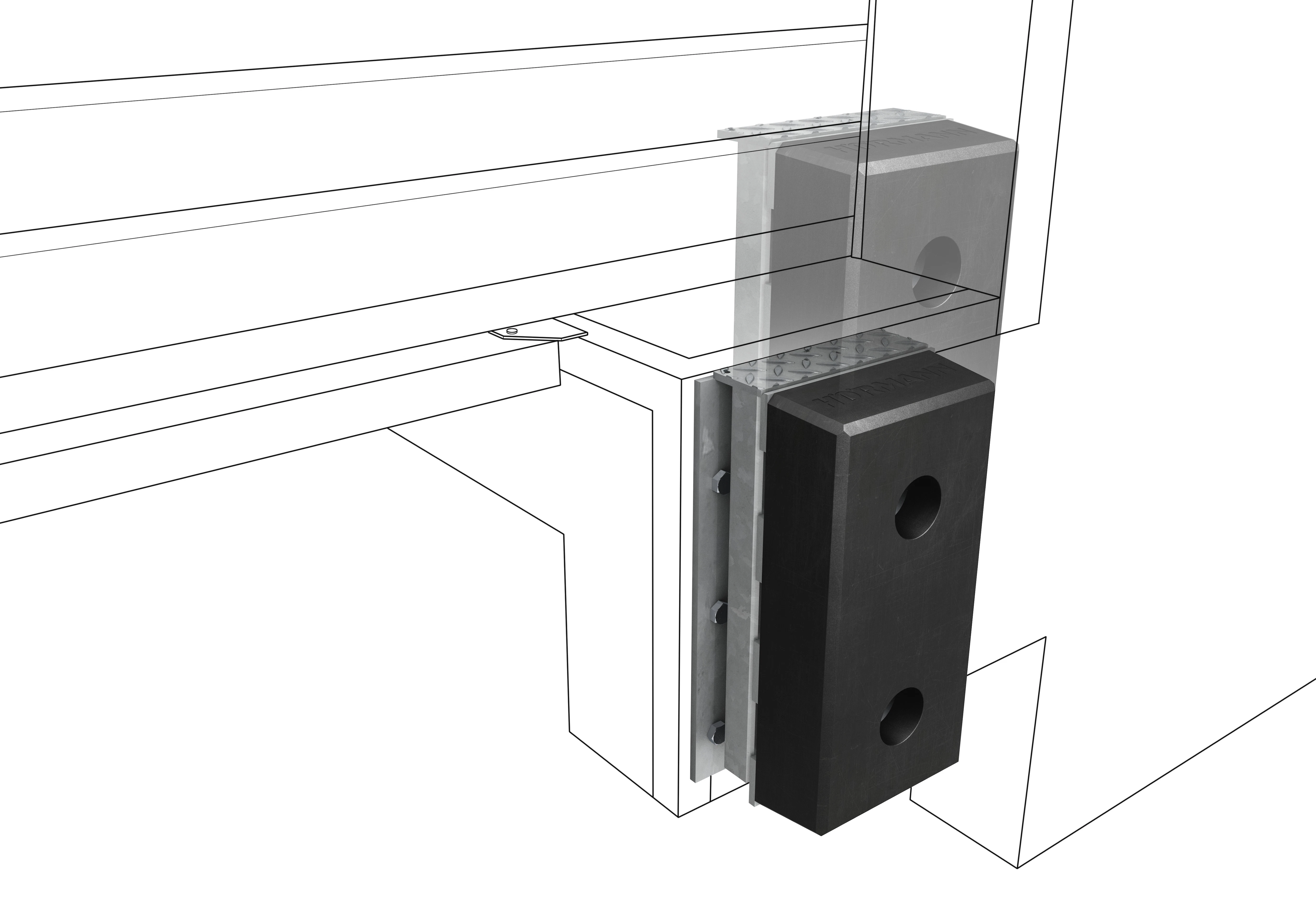 Stootbuffer VBV5
Net als de VBV4 is ook deze aanrijdbuffer... Stootbuffer rubber en staal | Hörmann