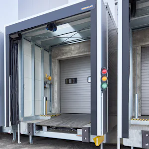 DOBO-Systeem DOBO-System voor docklevellers van Hörmann aan buitenkant