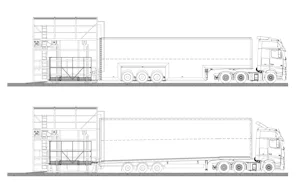 V2G-laadbrug (Vehicle-To-Ground) V2G-laadbrug (Vehicle-To-Ground) in tekening Hörmann 2 soorten