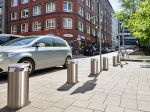 Our removable bollards are the right choice for entrances...