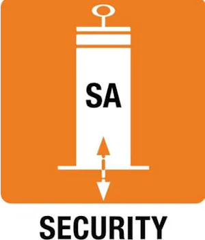 Our semi-automatic bollards are equipped with a gas spring...