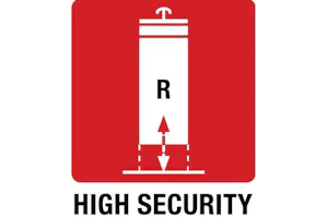 Su richiesta potete optare anche per il dissuasore amovibile... Su richiesta potete optare anche per il dissuasore amovibile High Security Line con zoccolo irrobustito, che può essere rimosso con l'ausilio di un'attrezzatura speciale.