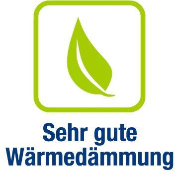 Symbol für sehr gute Wärmedämmung