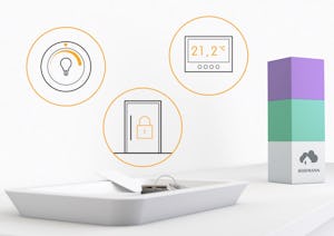 Con la centrale Smart Home di Hörmann potete comandare in... Con la centrale Smart Home di Hörmann potete comandare in modo particolarmente semplice la vostra motorizzazione per portone e per porta d'ingresso tramite app o comando vocale, ovunque vi troviate e...