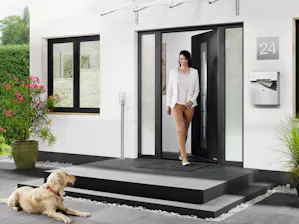 Your advantages at a glance:
Optional RC2 securityHigh... Your advantages at a glance:
Optional RC2 securityHigh acoustic insulation: up to 32 dB (depending on equipment)Excellent thermal insulation: UD-value of up to 0.87 W/(m²·k)The integral brush seal...