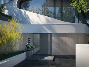 ThermoCarbon style 308 Our thermal insulation world champion that is at the top of its class in terms of security for aluminium front doors excels with UD-values up to approx. 0.47 W/(m²·K), superior RC3 security equipment...