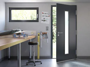 The multi-purpose doors are more than just extremely robust.... The multi-purpose doors are more than just extremely robust. Thanks to a thermal break, it features up to 49% better thermal insulation than a conventional multi-purpose door. It is available with or...