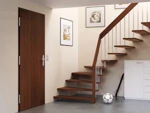 The KSI Thermo security door provides many advantages:... The KSI Thermo security door provides many advantages: thanks to a door leaf with thermal break, it offers the best thermal insulation and also comes with break-in-resistant RC 2 security...
