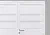 Hinged garage door cut-out Hinged garage door cut-out