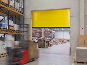 Hörmann high-speed doors are used both inside and as... Hörmann high-speed doors are used both inside and as exterior doors to optimise the flow of traffic, improve room conditions and save energy. The Hörmann range includes both vertically and...