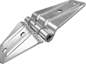 Excellence en ingénierie precision steel hinges with solid pivoting shaft to minimize wear on moving parts