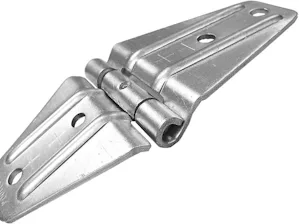 Excellence en ingénierie precision steel hinges with solid pivoting shaft to minimize wear on moving parts