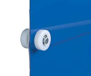 Raidisseur en Acier à Ressort Stabilise le Panneau Le Speed-Commander™ 1500 C est doté d'un panneau soudé, stabilisé via un raidisseur en acier à ressort intégré afin que le panneau s'adapte à de légères conditions de pression d'air interne.