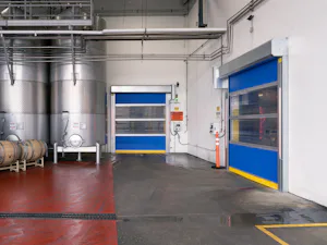 High Cycle High Speed Fabric Doors for Equipment Storage & Workshops