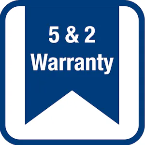 Este modelo incluye:
5 años en el motor/caja de cambios... 5 & 2 Warranty icon