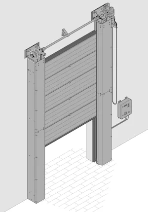 Application de Voie Vertical Deux configurations de rails sont disponibles pour les applications de réfrigération et d'entreposage frigorifique : verticale et horizontale.