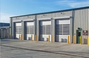 Rolling shutters open