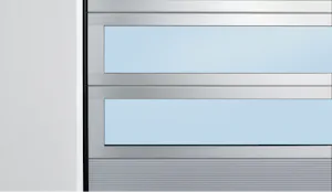 Lattes de vision Vitrage Duratec® en standard Que votre porte à vue complète soit dotée de lamelles transparentes ou teintées, les vitrages Duratec® sont standards et garantissent une résistance maximale aux rayures malgré une utilisation...