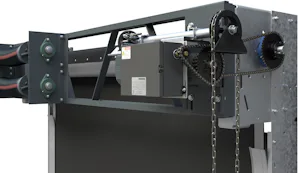 Low maintenance drive system with variable frequency drive Increasingly, end users are looking for the reliability and low maintenance design that a Hörmann door system offers.
The HD SERIES Chain-Drive models uses a multi-function capacity PLC (programmable...