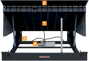 Plataforma niveladora de muelle de construcción sólidaLa... Hörmann HLS-2 Dock Leveler