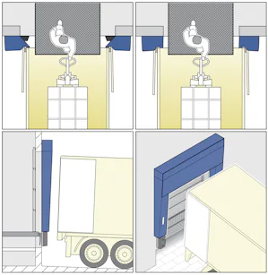 Chamfered side members illustrations
