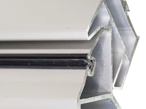 Between Section & Glazing Seals Factory installed "between section weather seals" along with the glazing seal ensure maximum protection from the elements and exceptional insulation properties.