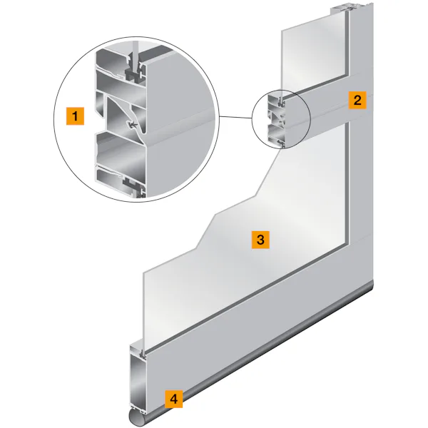 Classic Safe 7200 Panel cutaway