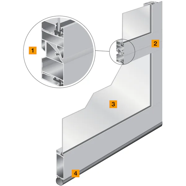 Classic Safe 7200 Panel cutaway