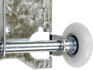 White 11 Ball Bearing Nylon Rollers Hörmann nylon rollers feature 11 pre-lubed ball bearings encased in a high strength steel casing that provides a quiet ride and years of reliable service