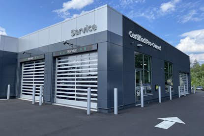 High-Speed Door at Car Dealership Drive Up Service Lanes High-Speed Door at Car Dealership Drive Up Service Lanes