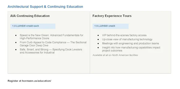 AIA Course and Factory Tour Graphic