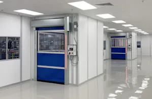 Clean Rooms
Clean rooms run on some of the tightest... Two blue SC1400 Clean Doors