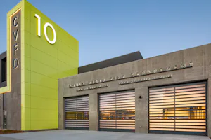 Emergency Service: Fire Stations | Ambulance Service |... Row of Speed-Guardian 5000 CV Doors on a Fire Station
