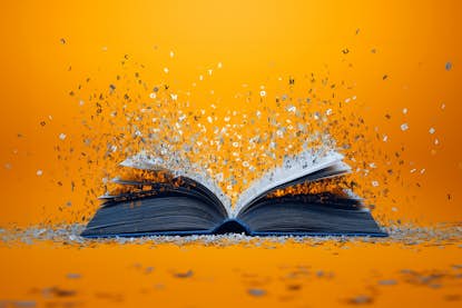 Dictionary with orange background Dictionary with orange background