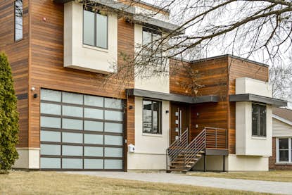 Contemporary pinch-resistant garage door Contemporary pinch-resistant garage door