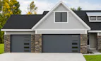 Hörmann North America announced in July 2026, the... Therma Safe 3200 front view of house with two doors