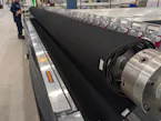 Read the Full Story Here Rubber door panel rolled up on roll tube